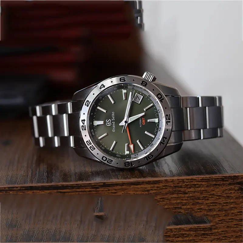 Grand Seiko Men’s GMT Green Dial Automatic  Watch | SBGM247